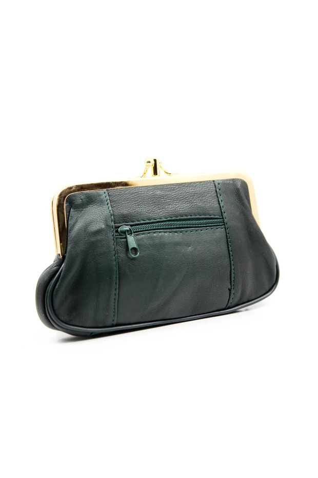 Genuine Leather Women's Wallet with Clip