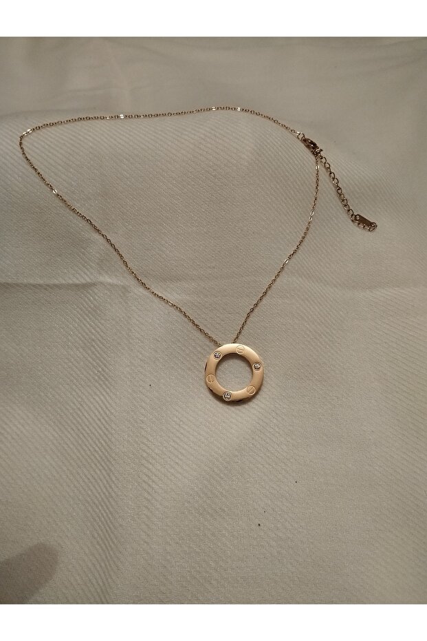 Altın taşlı kolye - 1