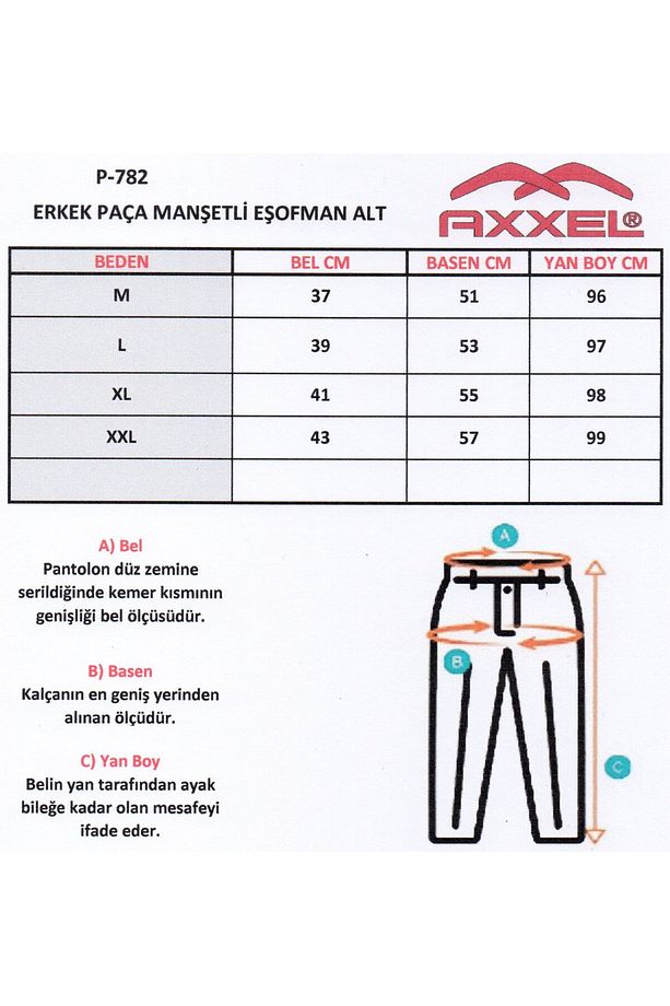 Erkek Siyah Yüksek Bel Ön Arka Cepli Eşofman Altı - 6