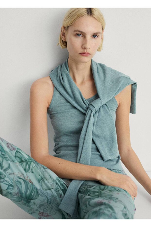 Yuvarlak yaka triko kazak - 6