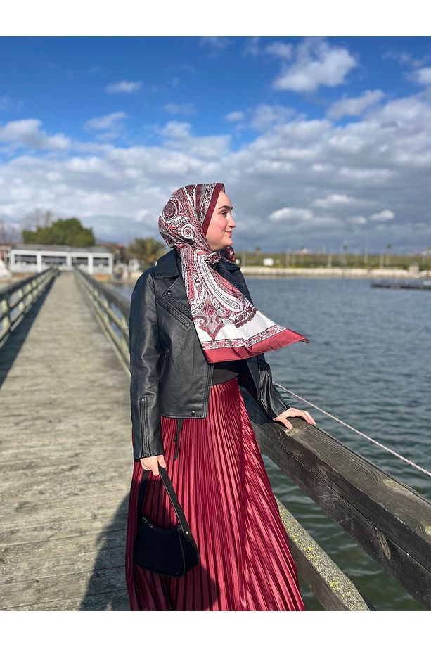 CASUAL PİLİSELİ DERİ GÖRÜNÜMLÜ ETEK - 5