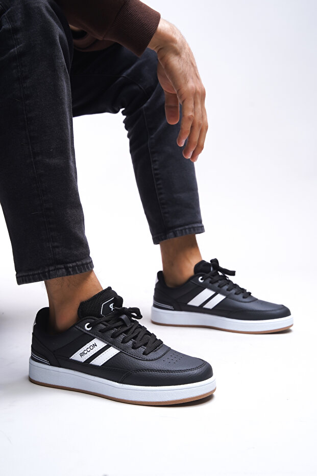 Unisex tenisky Zraudan 001234 Čiernobiely krep - 6