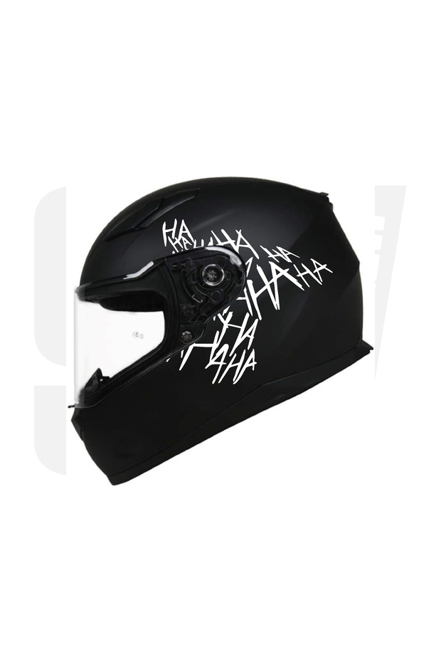 Haha Joker Motorcycle Helmet Sticker Motor Helmet Sticker Haha Joker Sticker Set 1 Pack