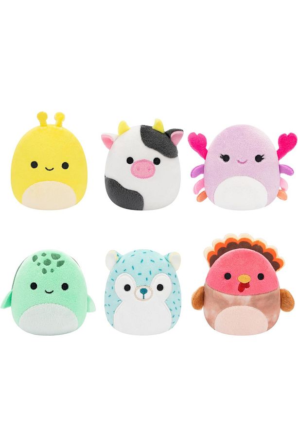 Micromallows Squishmallows Mini Yumuşak Peluş Oyuncak 6 lı Figür Seti - 6 CM - MODEL - 3 - 7