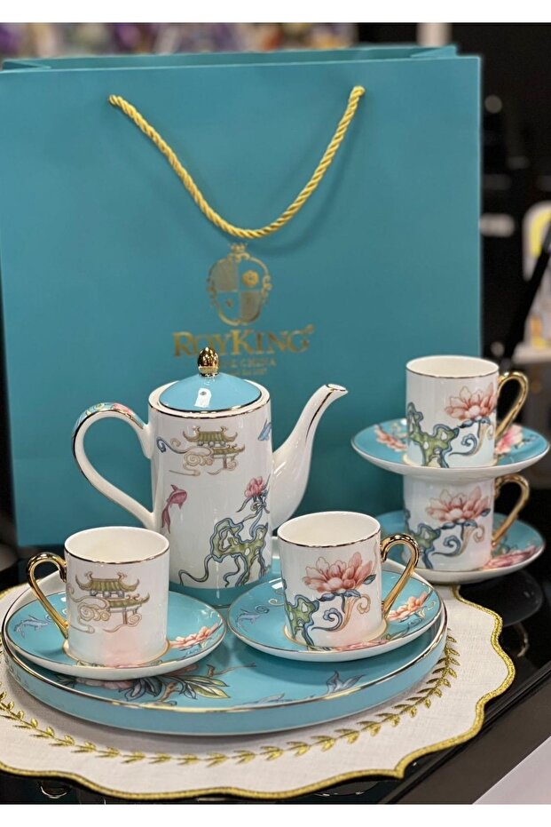 ROYKİNG NADİA 11 PRÇ KAHVE SETİ - 1