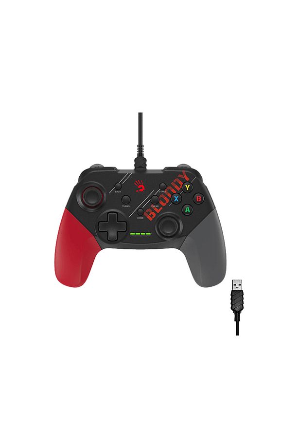BLOODY GP30 USB PC Switch Android PS3 Kablolu Oyun Kolu Kırmızı - 3
