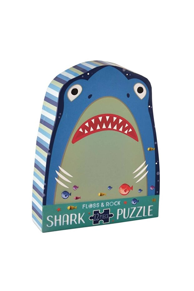 12 Parça Şekilli Yap-Boz / Shark 3 Yaş ve Üzeri - 1