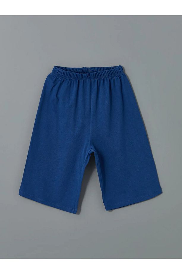 LCW ECO Beyaz Bisiklet Yaka Erkek Çocuk Şortlu Pijama Takımı - 3