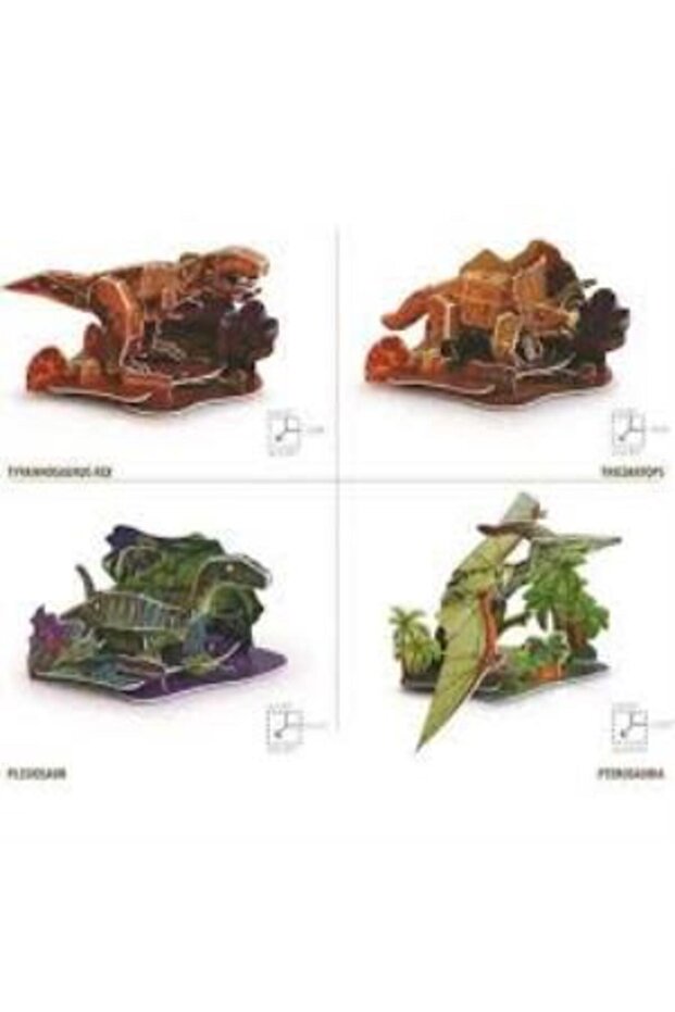 PUZZLE 4 PLAKA DİNOZOR - 2