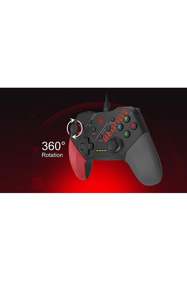 BLOODY GP30 USB PC Switch Android PS3 Kablolu Oyun Kolu Kırmızı - 2