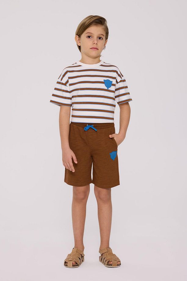 BG Store Erkek Çocuk Kahverengi Şort - 1
