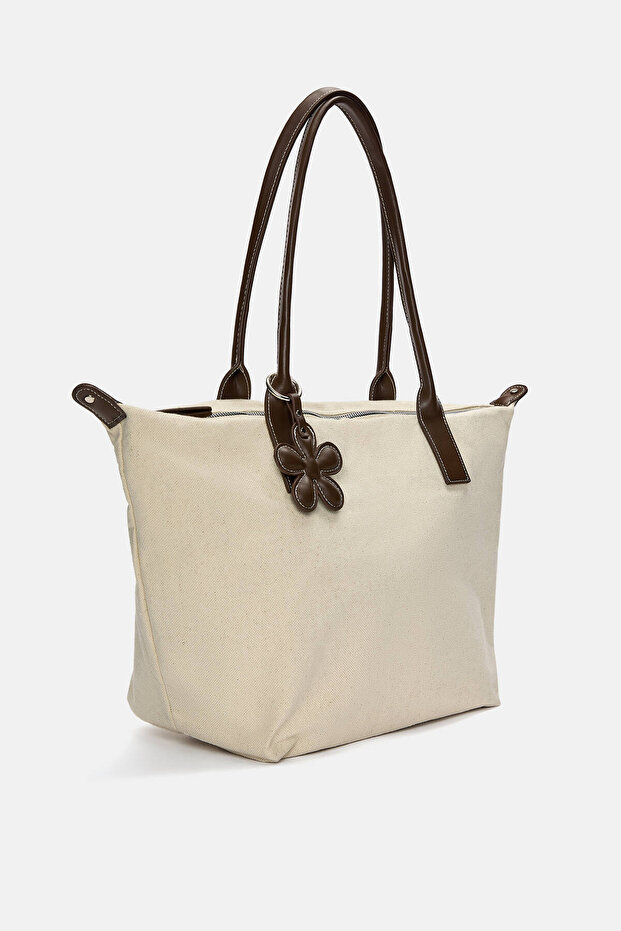 Süs detaylı tote çanta - 4