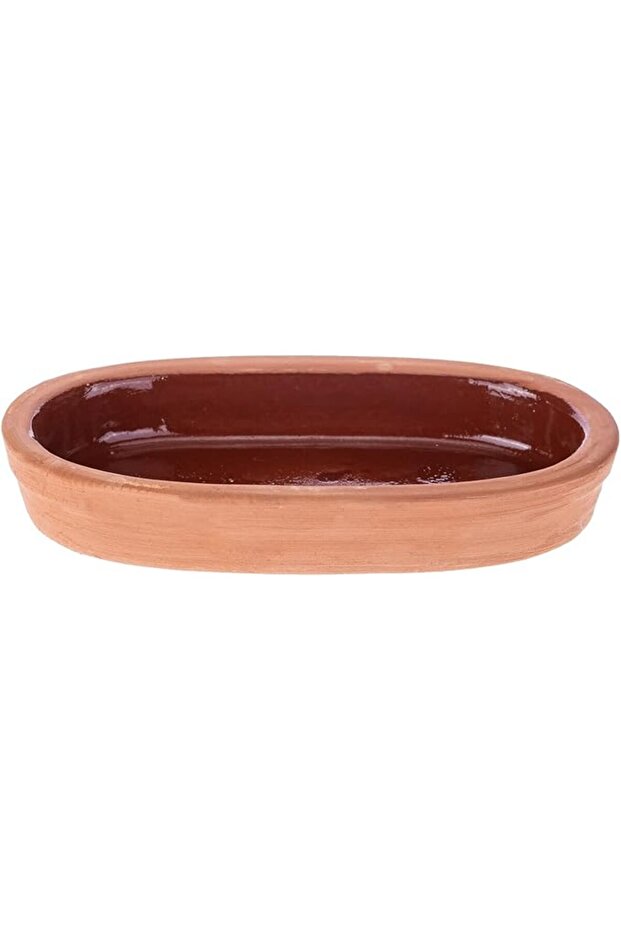 Oval 11Cm X 20Cm X 3Cm Clay Colour