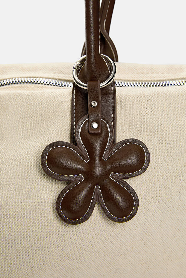 Süs detaylı tote çanta - 5