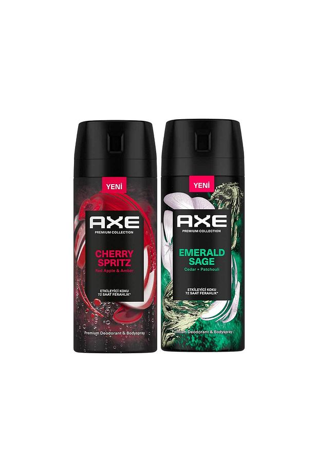 Premium Collection Erkek Sprey Deodorant Cherry Spritz 150 ml + Emerald Sage 150 ml - 3