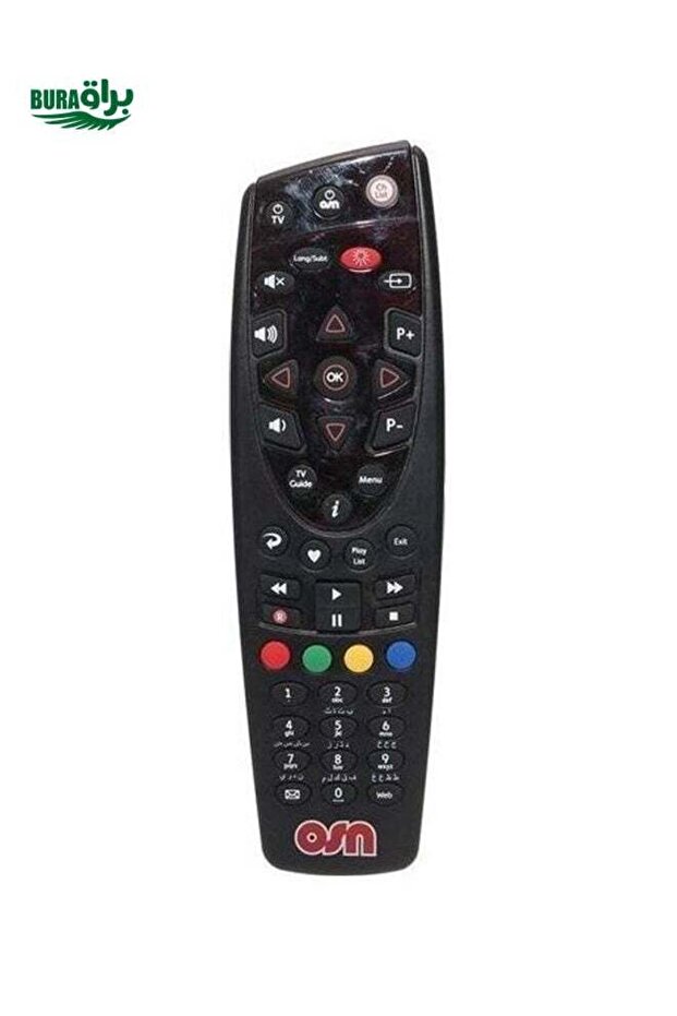 جهاز التحكم عن بعد لجهاز استقبال OSN باللون الأسود - 1