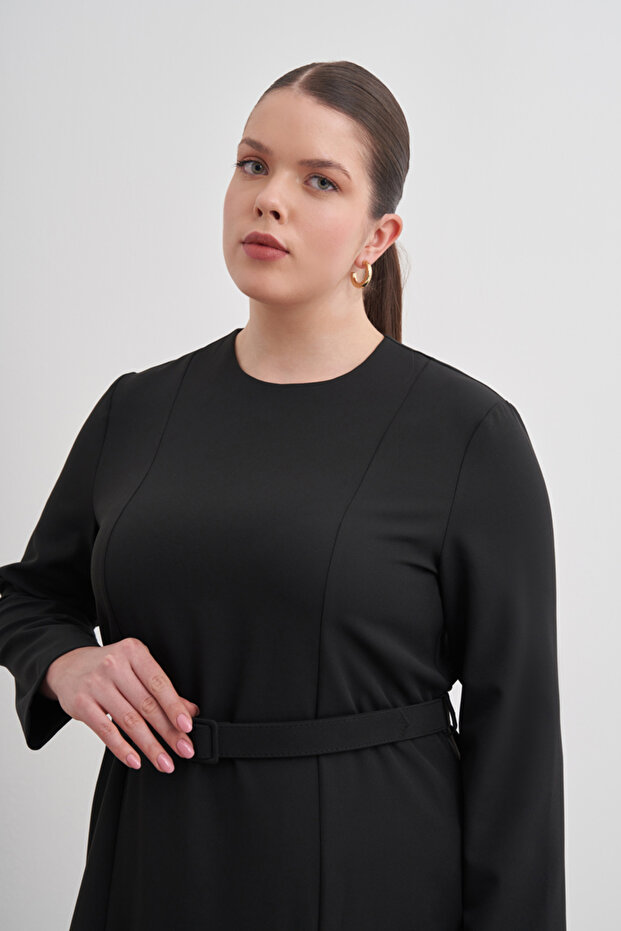 Kemerli Kuplu Elbise - 3