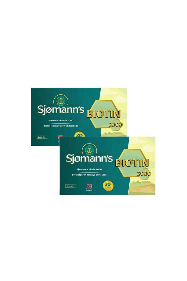 Sjomann’s Biotin 3000 Çiğnenebilir Jel Form 30 Adet X 2 - 1