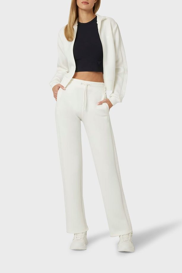 Brenda Regular Fit Yüksek Bel Bol Paça Logolu Pantolon V3RB21K7UW2 PANTOLON V3RB21 K7UW2 - 3