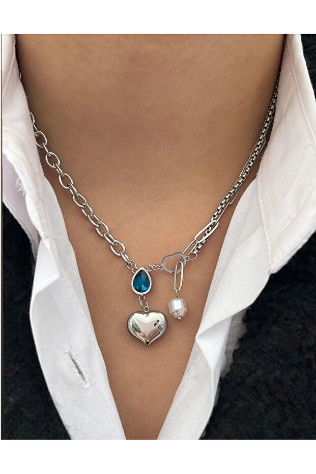 ÇELİK SILVER KOLYE 45CM