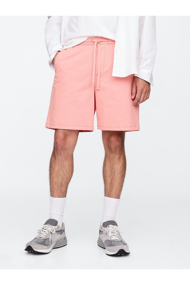 Erkek Pembe Twill Şort - 5