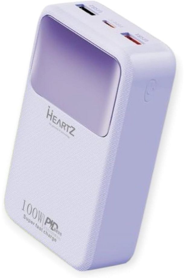 H006 20000 MH PD 27W ve USB 100W FAST HIZLI ŞARJ DAHİLİ TYPE C VE LİGHTNİNG KABLOLU POWERBANK - 1