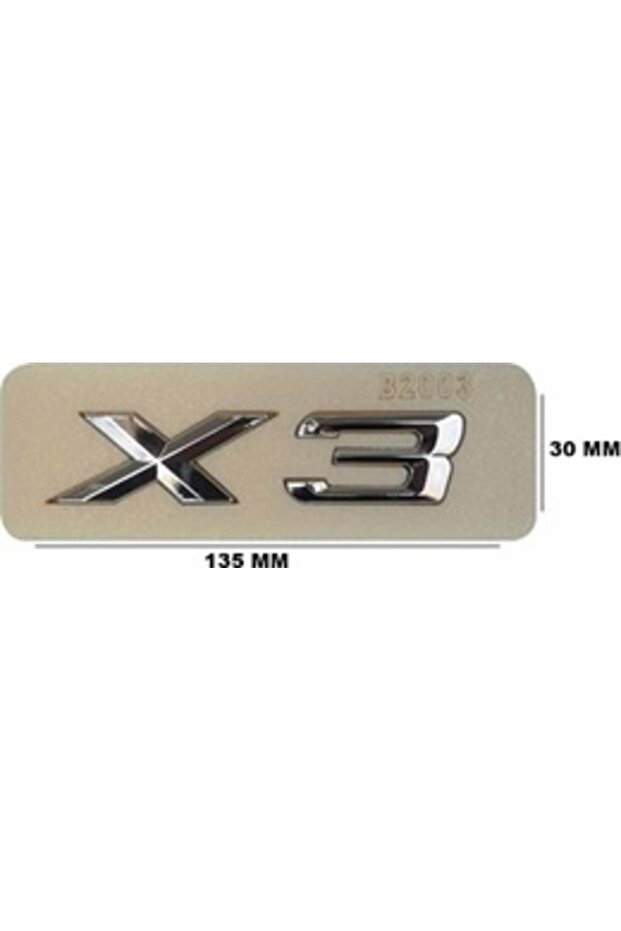 BMW متوافق مع X3 كروم حروف صغيرة: