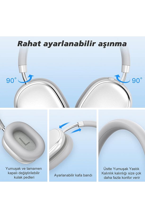 Hp5 Anc Kulak Üstü Kablosuz Bluetooth Kulaklık - 4