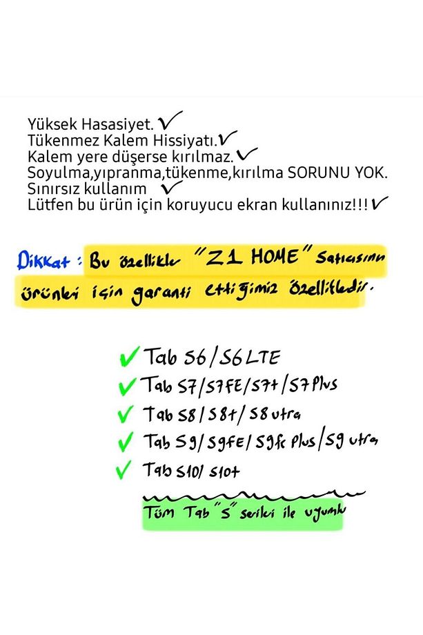 (KAMPANYALI ILAN)alaşımlı Sınırsız Kullanım Samsung Tab S6/s6 Lite/s7/s7 Fe/s8/s9/s9 Fe/s9 Plus - 3