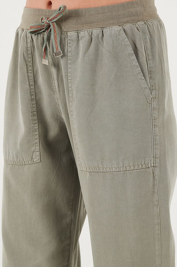 Regular Fit Yüksek Bel Lastikli Paça Jogger Spor Pantolon Pantolon 668yp5039 - 5