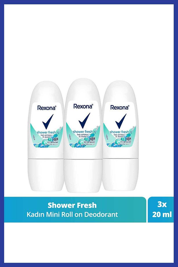 Kadın Roll On Deodorant Shower Fresh 20 ml X3 - 1
