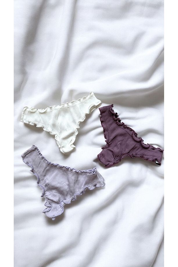 Betty2 Model 3’lü Paket Tanga Pamuklu S/m/l-sta - 3