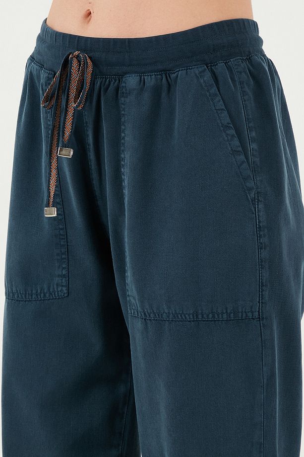 Regular Fit Yüksek Bel Lastikli Paça Jogger Spor Pantolon Pantolon 668yp5039 - 6