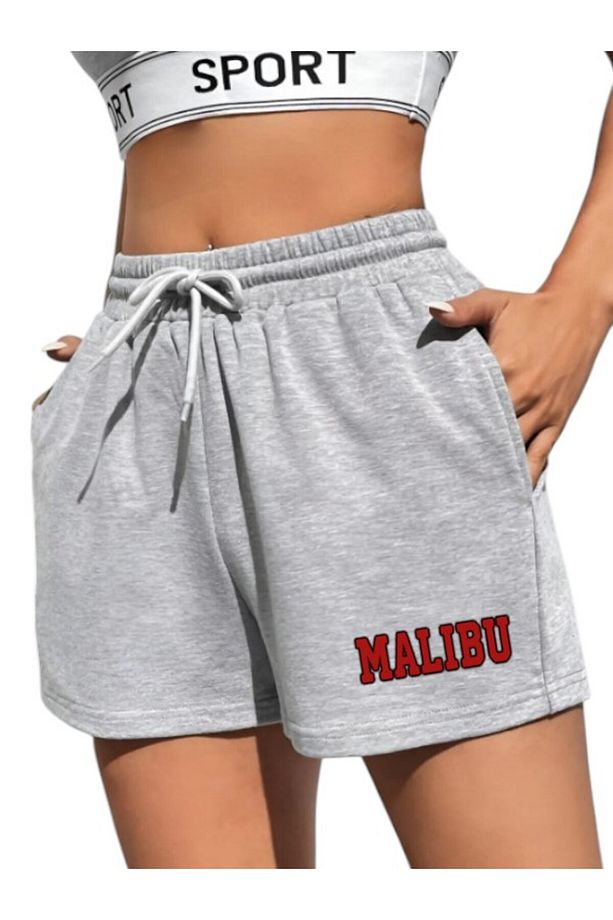 Unisex Malibu Baskılı Basic Şort - 1