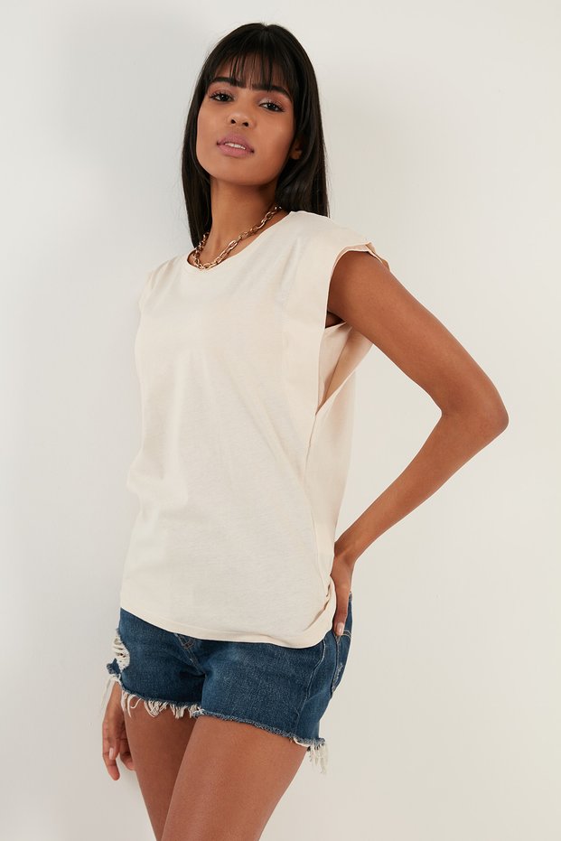 Cotton Crew Neck Sleeveless t Shirt t Shirt 5864019