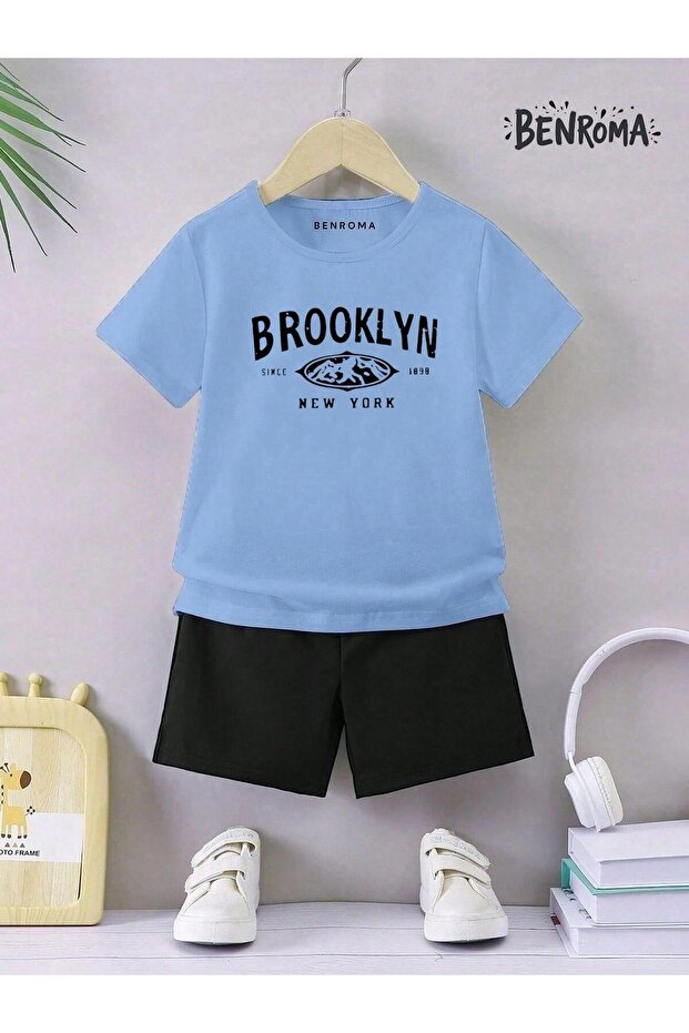 Unisex Kids Shorts Set - Character Printed