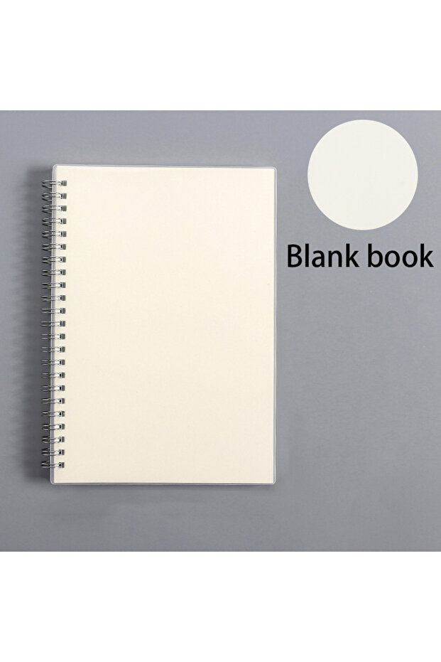 A6 Blank A5 A6 B5 Spiral book coil Notebook To-Do Lined DOT Blank Grid Paper Journal Diary Sketchboo - 1