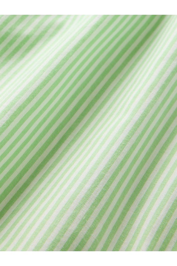 Kadın Yeşil Poplin Pijama Boxer Şort - 4
