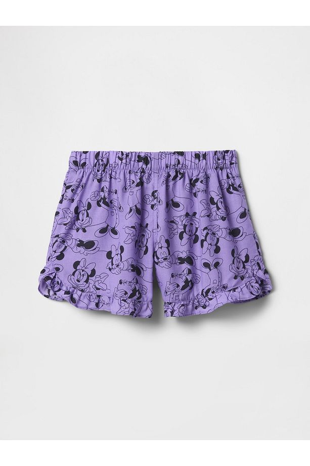 Kız Çocuk Mor Fırfırlı Pijama Şort - 3