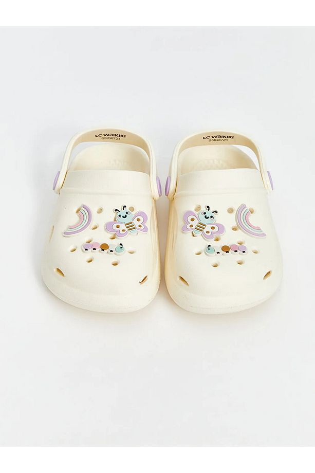 LCW STEPS Bej Baskılı Kız Bebek Plaj Sandaleti - 3
