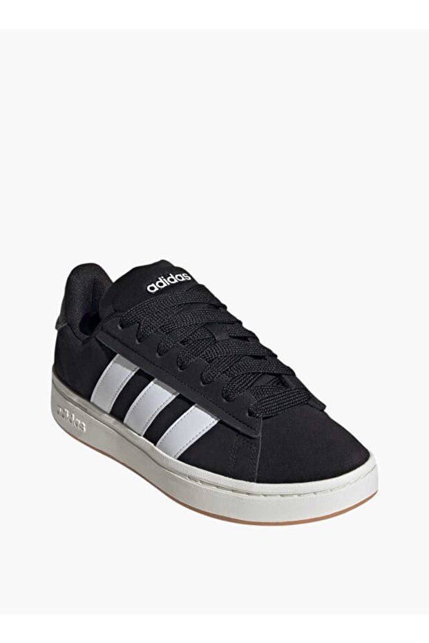 حذاء رياضي نسائي من Adidas بتفاصيل شعار مع رباط للإغلاق - GRAND COURT ALPHA 00s - 1