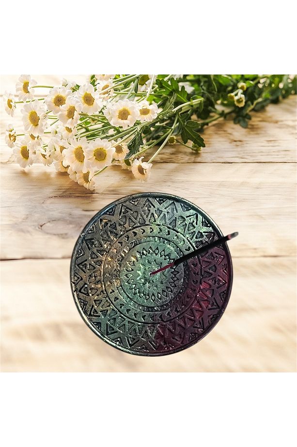 Mandala Özel Tasarım Taş Tütsülük ( Çubuk Tütsü Hediyeli) - 1
