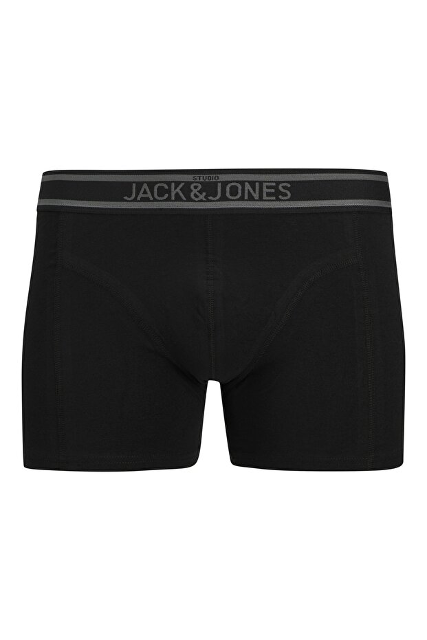 Jack Jones Jackyle Solid Trunks 3 Pack Men's Black Boxer 12268599-02 - 2