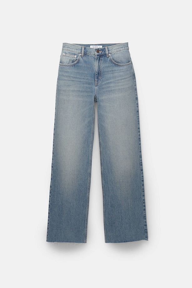 Yüksek bel straight fit jean - 7