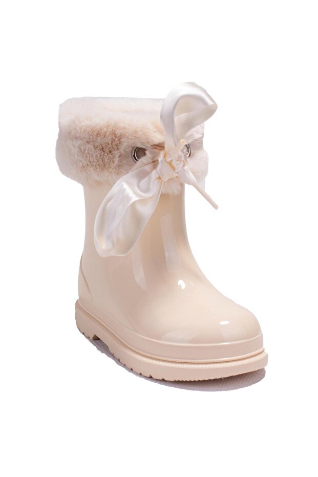 W10258 Bimbi Soft Beige Orthopedic Girls' Rain Boots