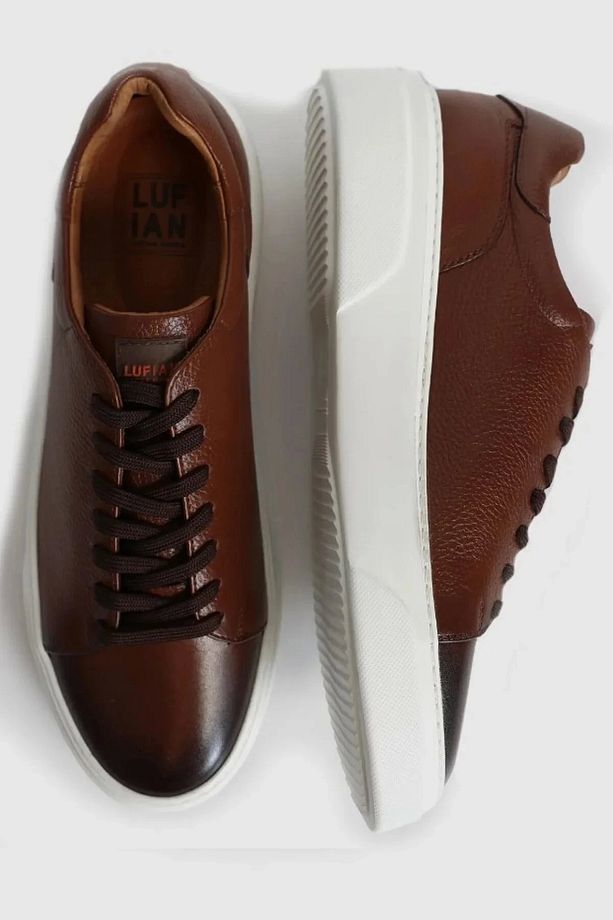 Tommy Erkek Deri Sneaker Ayakkabı Taba 111230187 - 4