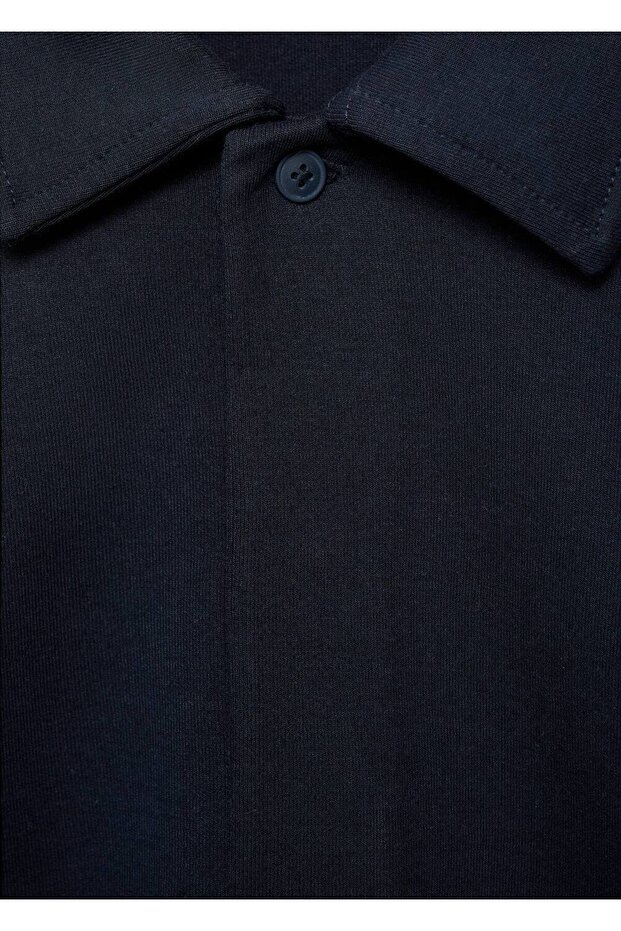 Regular kesim pamuklu polo sweatshirt - 5