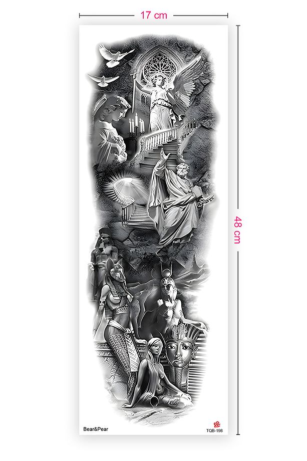 Mitoloji Dövmesi Kol Kaplama Dövme Kol Dövmesi Tattoo - 2