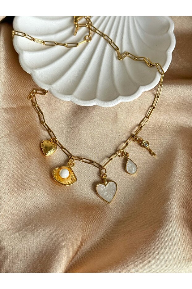 Renkli Charm Kolye - 1