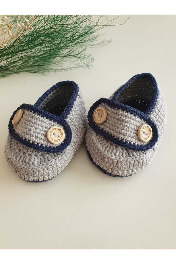El Örgüsü Yumuşak Bebek Makosen Patik - 3